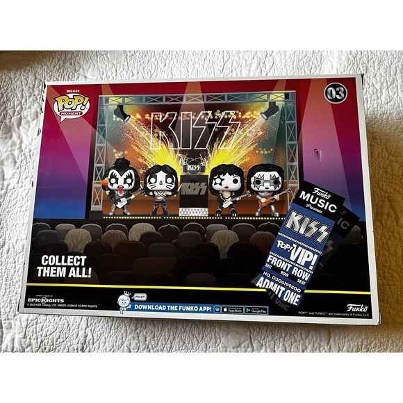 Funko Pop Moment Deluxe Kiss Alive II Tour in 1978 Vinyl Figures Walmart READ - Picture 2 of 8